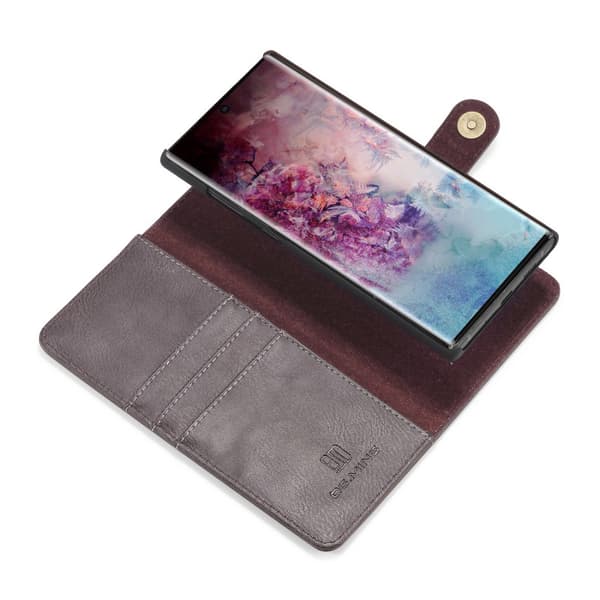 DG-Ming Wallet 2i1 til Samsung Galaxy Note 10 (SM-N970F) : farve - Grå