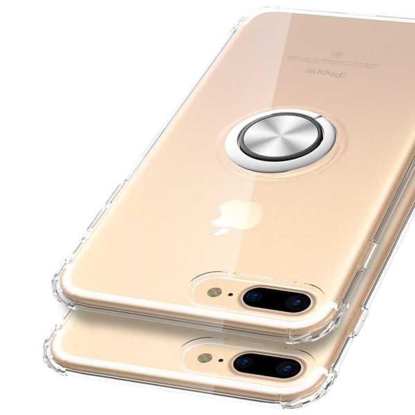 iPhone 7 Iskunkestävä suojus sormustelineellä Fresh