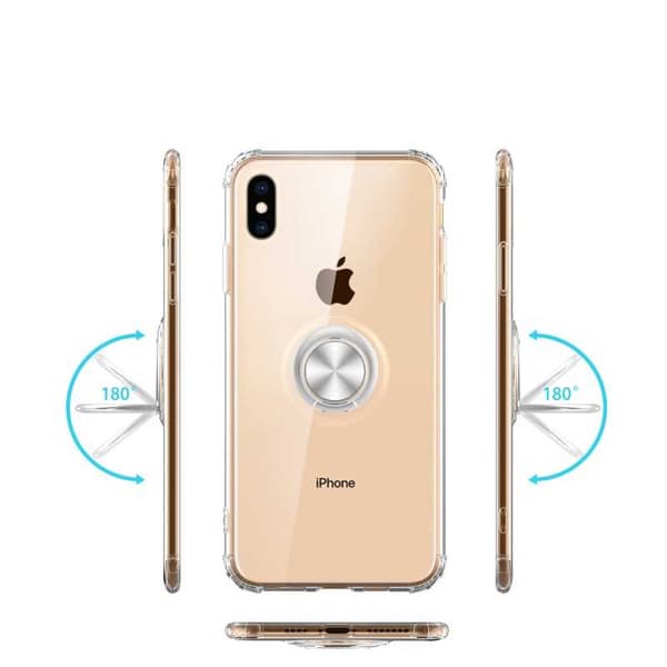 iPhone XS / X Stöttåligt Skal med Ringhållare Fresh