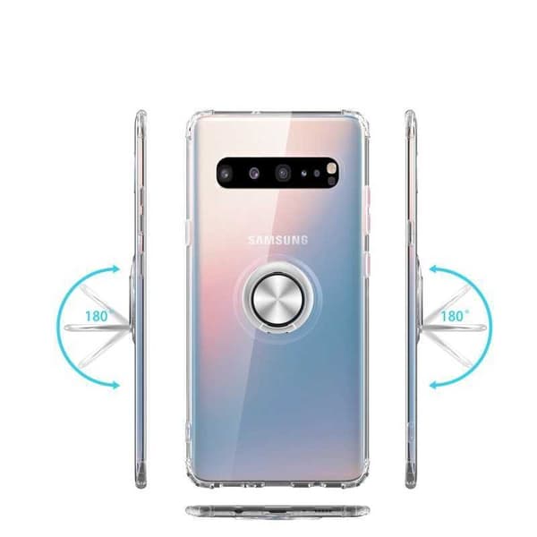 Samsung S10 Iskunkestävä kansi sormustelineellä Fresh