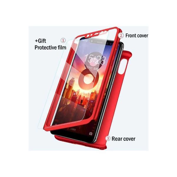 Redmi Note 7 360° 3in1 FullCover Skal inkl. Härdat Glas - Svart