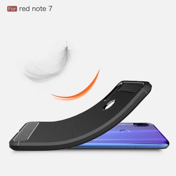 Xiaomi Redmi Note 7 Stöttåligt Skal SlimCarbon