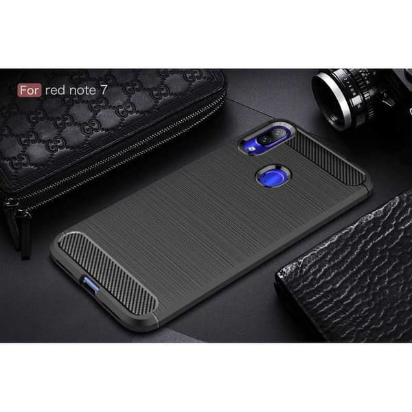Xiaomi Redmi Note 7 Stöttåligt Skal SlimCarbon