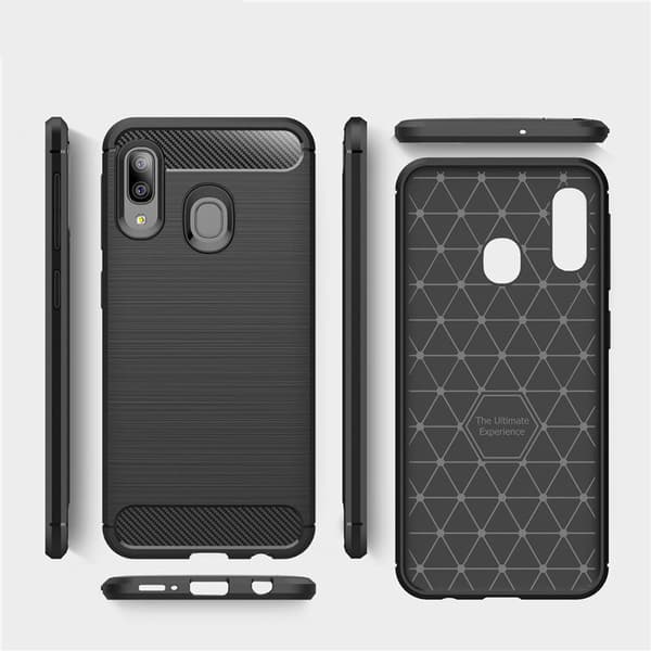 Stöttåligt Armor Carbon TPU-skal Samsung A20e