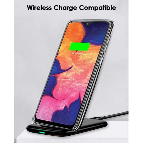 Samsung A10 Stöttåligt Genomskinligt Skal Simple