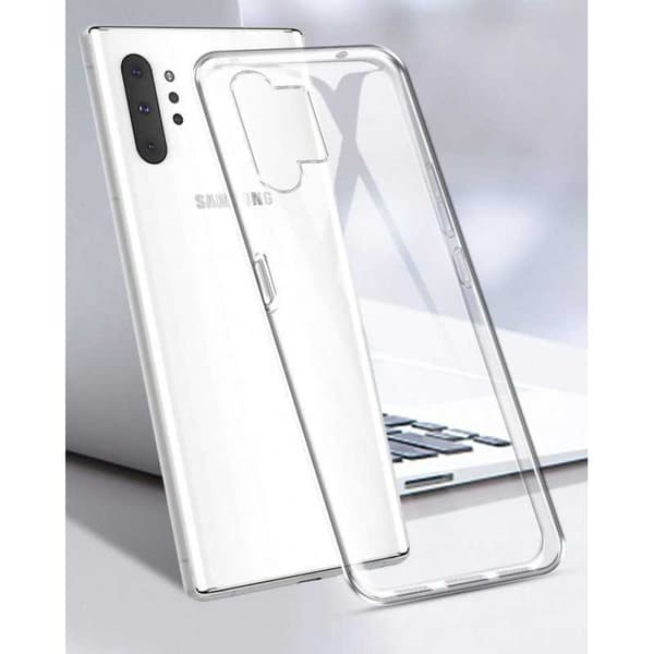 Samsung Note 10 Stöttåligt Genomskinligt Skal Simple