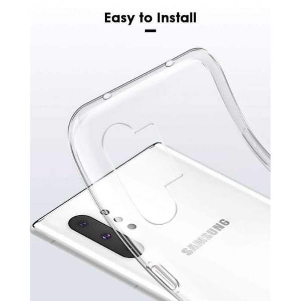 Samsung Note 10 Plus stødabsorberende silikonecover Enkelt