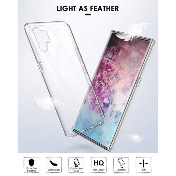 Samsung Note 10 Plus stødabsorberende silikonecover Enkelt