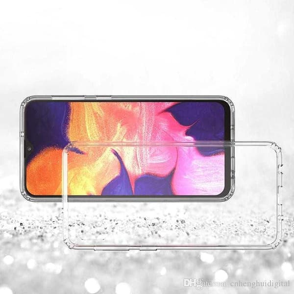 Samsung A10 stødabsorberende glasbagside
