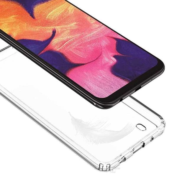 Samsung A10 stødabsorberende glasbagside