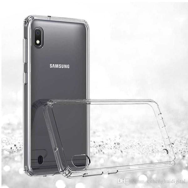 Samsung A10 stødabsorberende glasbagside