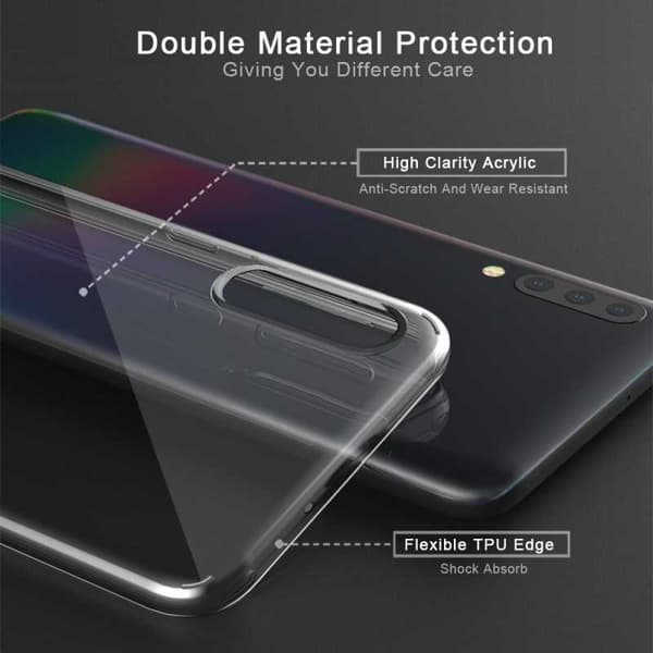 Samsung A70 Stötdämpande Skal Glassback
