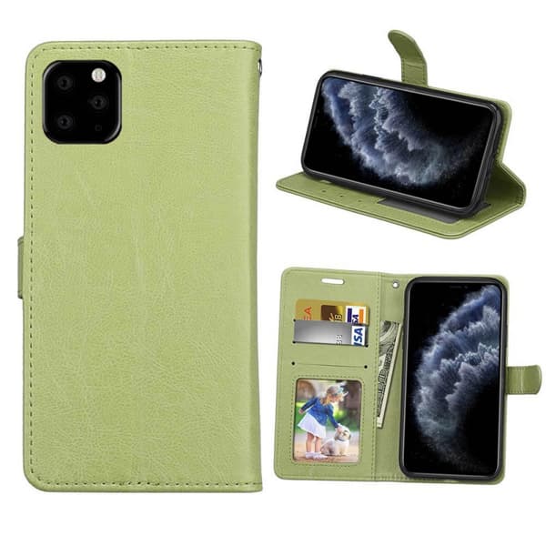 Lommebokdeksel 3-kort Apple iPhone 11 Pro Max (6.5") : Farge - Grønn