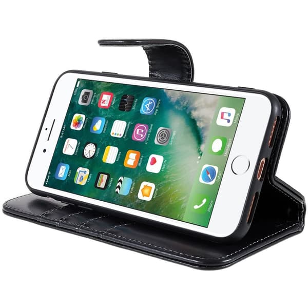 Nordic Covers iPhone 7/8/SE Fodral Essential Leather Raven Black