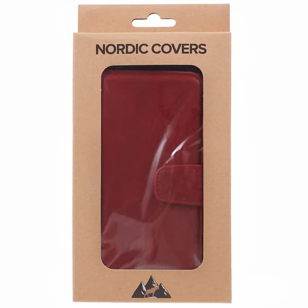 Nordic Covers iPhone 11 Kotelo Essential Leather Poppy Red