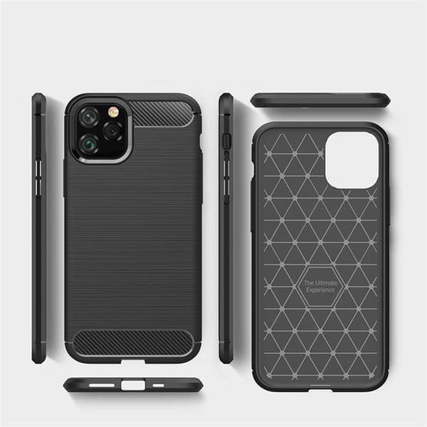 SKALO iPhone 11 Pro Max Armor Carbon Stødsikker TPU-cover