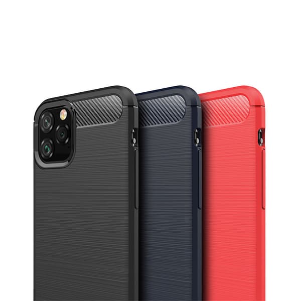 SKALO iPhone 11 Pro Max Armor Carbon Stødsikker TPU-cover