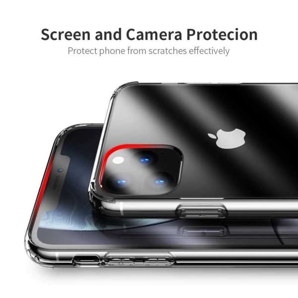 yksinkertainen iPhone 11 Pro Max -iskuja vaimentava silikonikuori