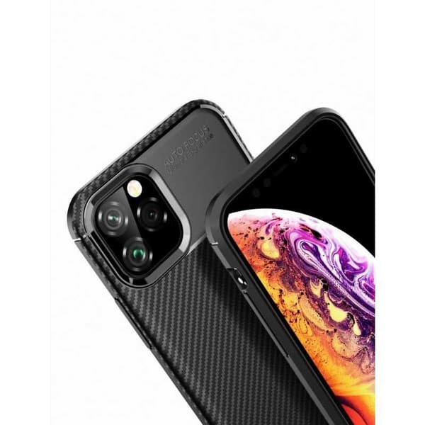 iPhone 11 Pro Max stødsikkert tyndt cover FullCarbon V4