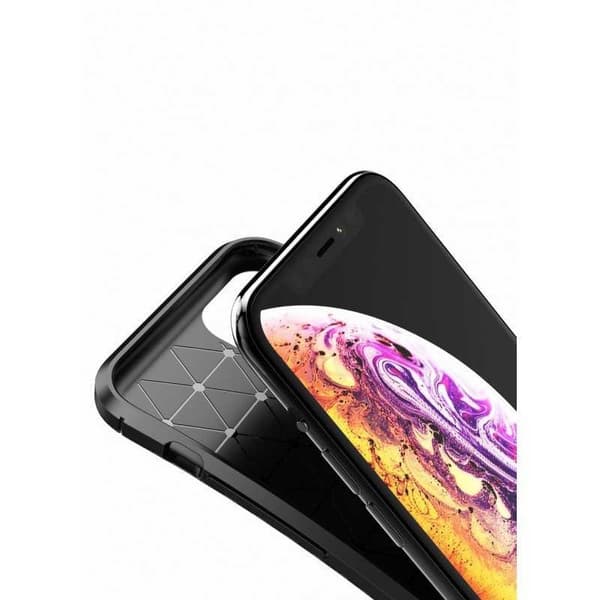 iPhone 11 Pro Max stødsikkert tyndt cover FullCarbon V4