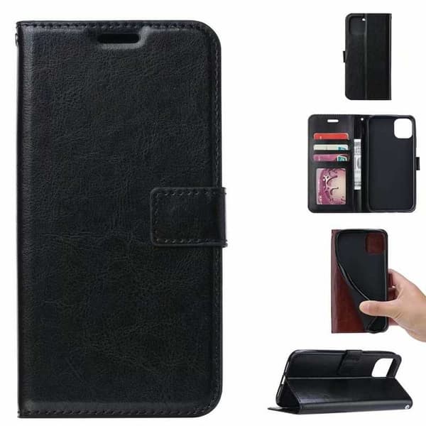 iPhone 11 Pro Max Pung-etui PU-læder 4 RUMMER