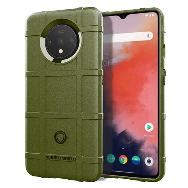 Rugged Shield cover til OnePlus 7T (HD1903) : farve - grøn