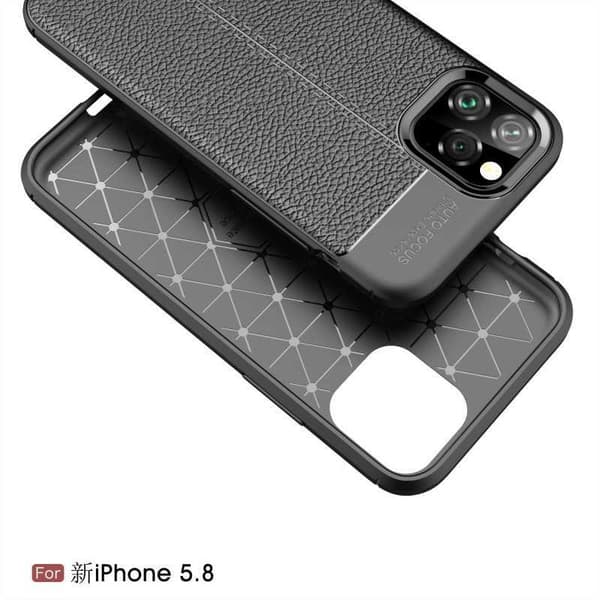 iPhone 11 Pro Stöttåligt & Stötdämpande Skal LeatherBack