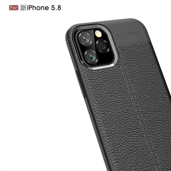 iPhone 11 Pro Max Stöttåligt & Stötdämpande Skal LeatherBack