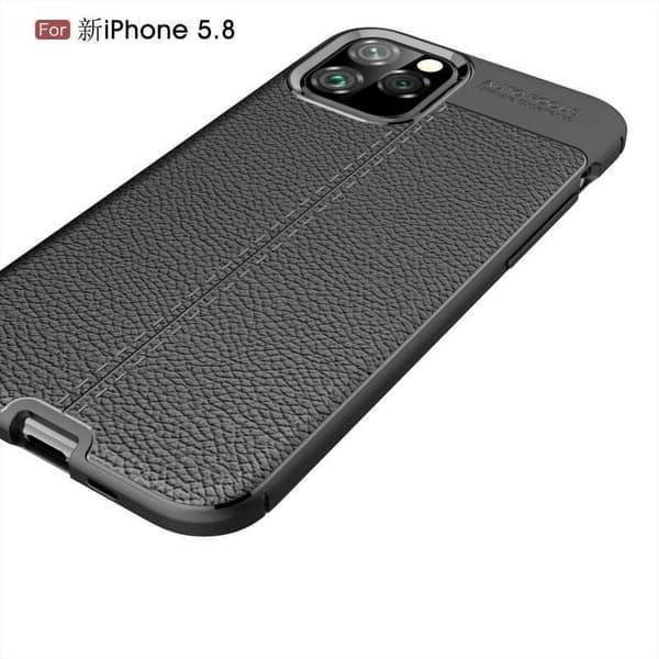 iPhone 11 Pro Max Stöttåligt & Stötdämpande Skal LeatherBack