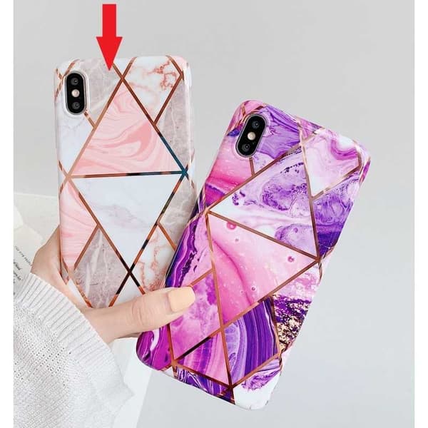 iPhone XR tyylikäs marmorikuori Premium