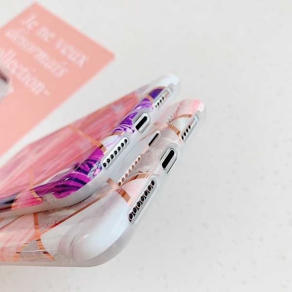 iPhone XR tyylikäs marmorikuori Premium