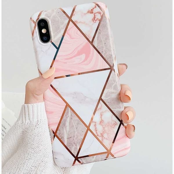 iPhone XR tyylikäs marmorikuori Premium