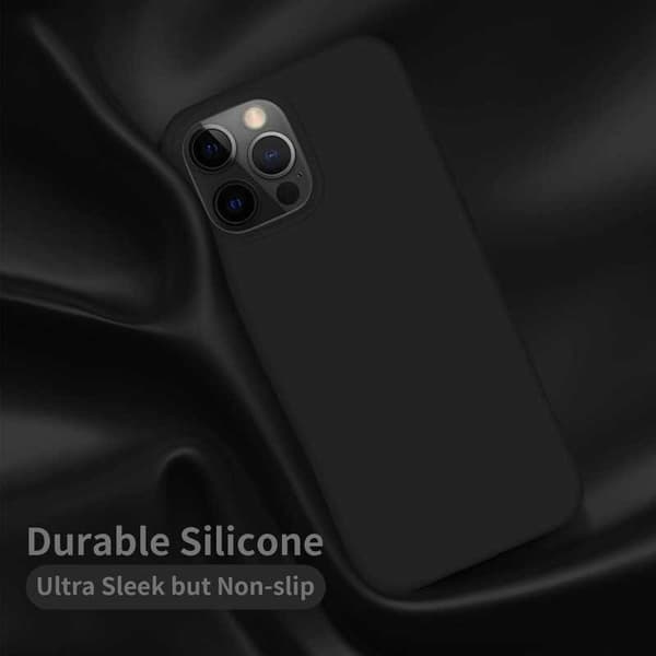 iPhone 11 Pro gummibelagt mat sort silikonecover