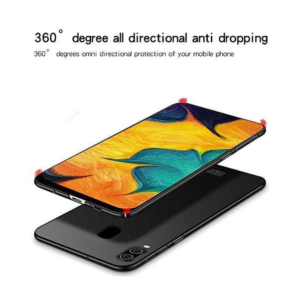 Samsung A20e Ultratunt Mattsvart Skal Basic V2