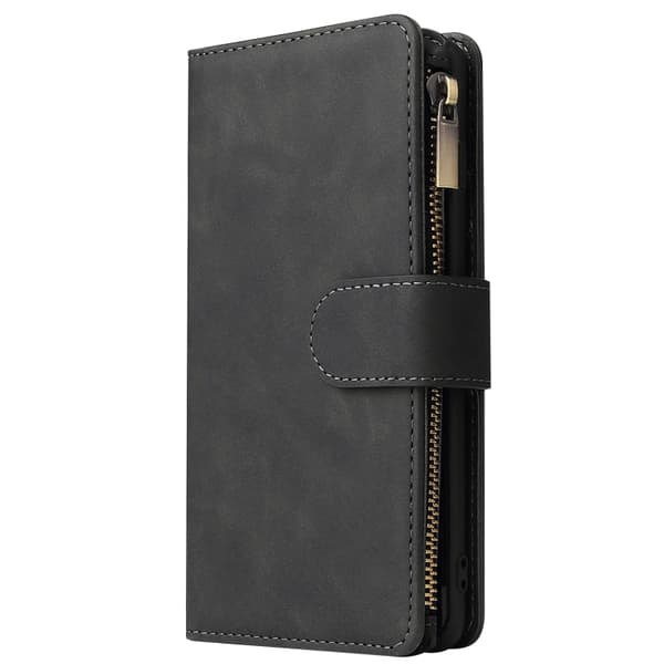 Horisontalt Flipcover til Galaxy S10+ med Rum til Kort og Mønter