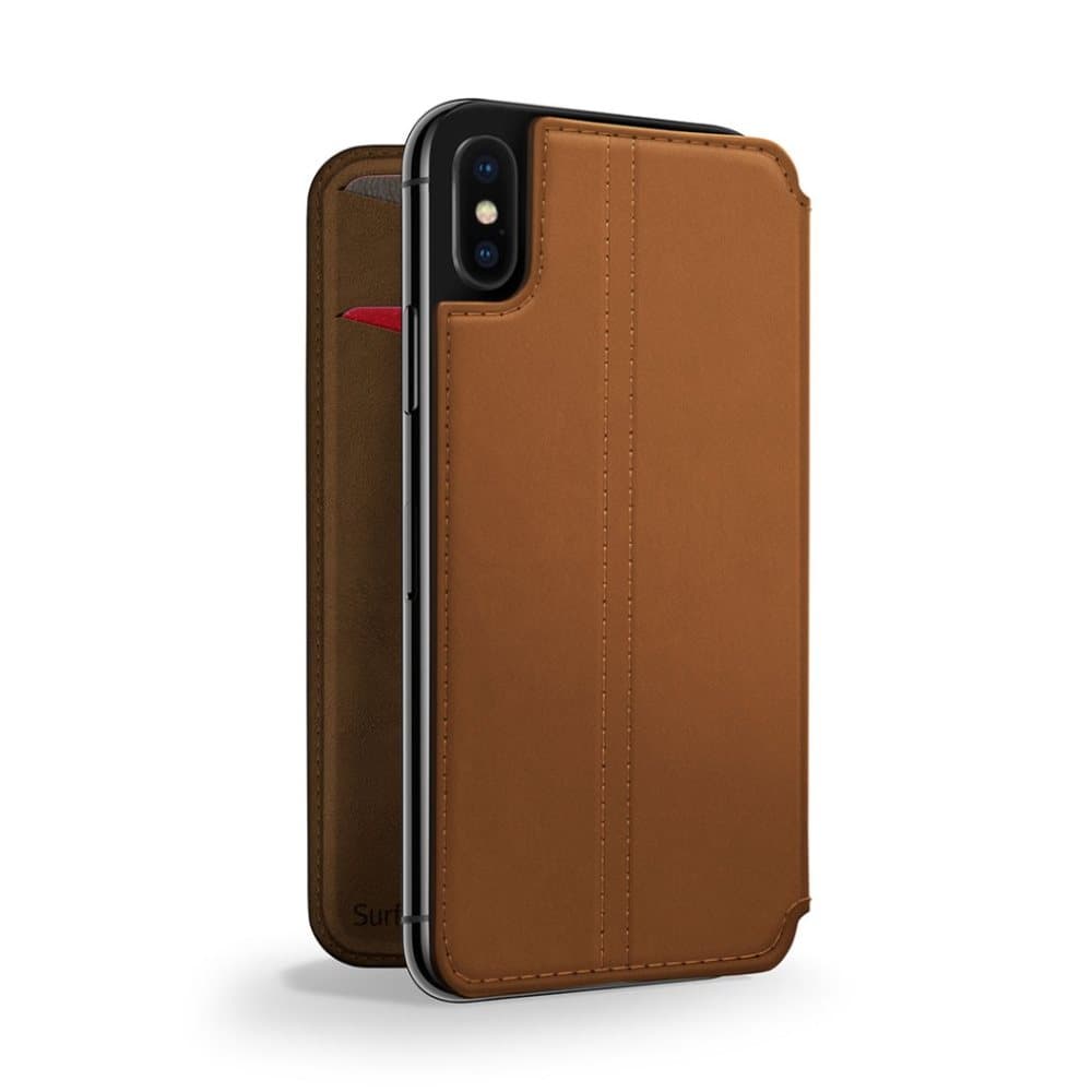 Twelve South iPhone Xs Fodral SurfacePad Cognac