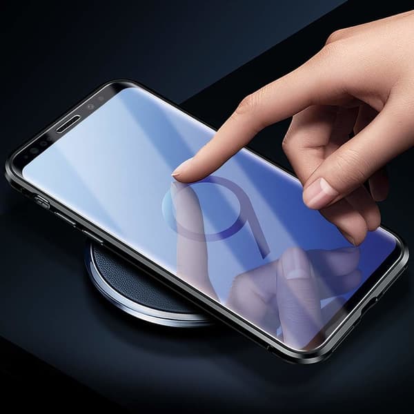 INF Samsung Galaxy S9 Plus cover med skærmbeskytter Sort