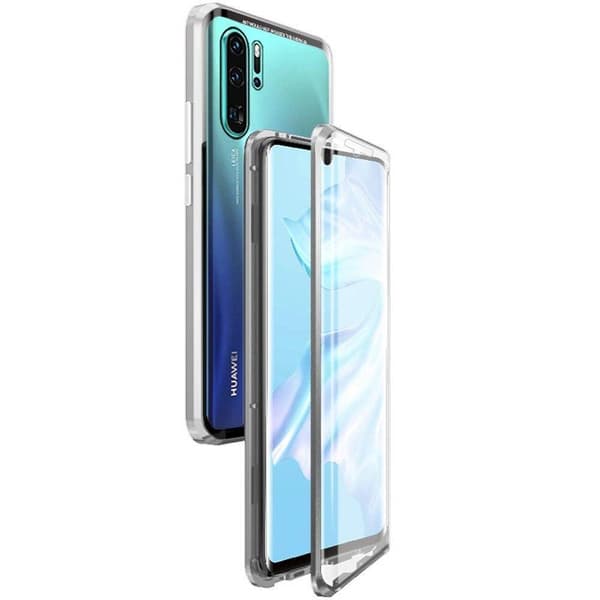 INF Huawei P30 Pro skal med skärmskydd Silver