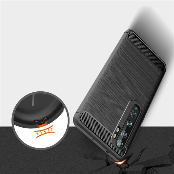 Stöttåligt Armor Carbon TPU-skal Xiaomi Mi Note 10 / Note 10 Pro