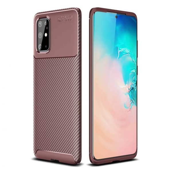 Carbon silikondeksel Samsung Galaxy S20 Plus (SM-G986F) : Farge - brun