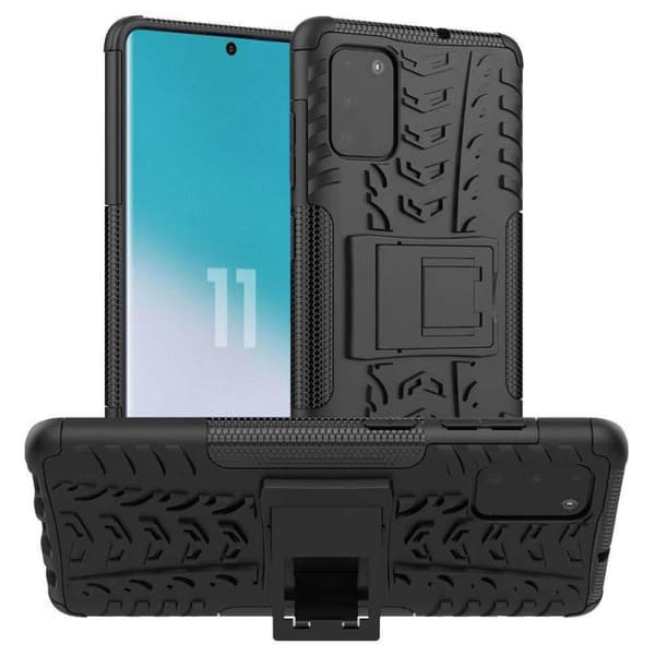Stødfast Cover med stativ Samsung Galaxy S20 (SM-G981F) : farve - sort