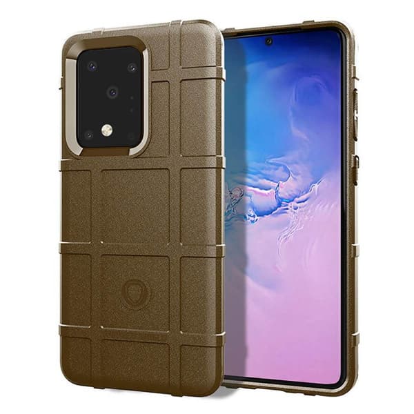Rugged Shield suoja Samsung Galaxy S20 Ultra (SM-G988F) : väri - ruskea