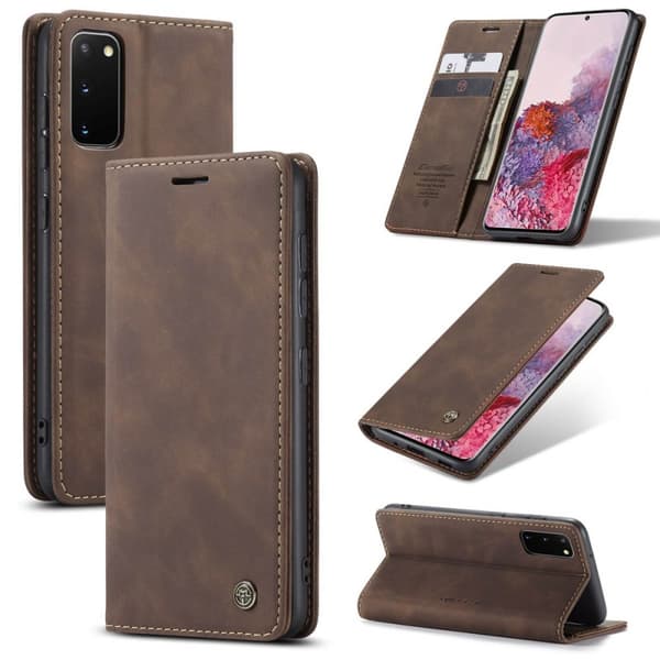 CaseMe Smart FlipCase Samsung Galaxy S20 (SM-G981F) : farve - kaffe