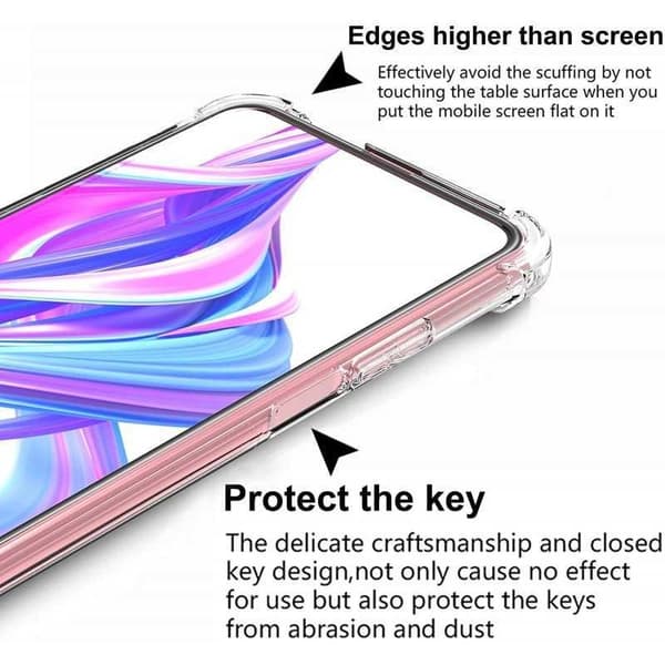 Huawei P Smart Pro Stöttåligt Skal med Förstärkta Hörn