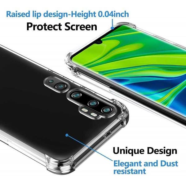 Xiaomi Mi Note 10 / 10 Pro Stöttåligt Skal med Förstärkta Hörn