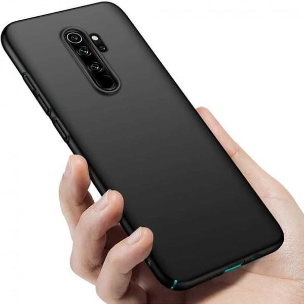 Xiaomi Redmi Note 8 Pro Ultra-ohut kumipinnoitettu mattamusta Cover Basic V2