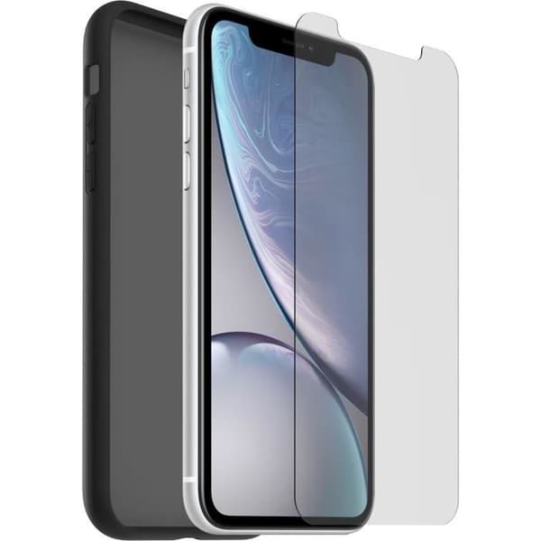 Skal och härdat glaspaket för Iphone XR + brottförsäkring i 12 månader