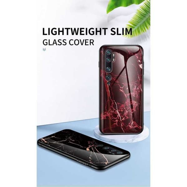 Xiaomi Mi Note 10/10 Pro Marble Shell 9H hærdet glas bagside glas bagside V2