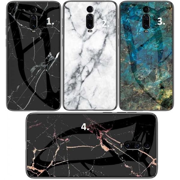 Xiaomi Mi 9T / 9T Pro Marmorskal 9H Härdat Glas Baksida Glassback V2