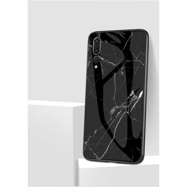 Huawei P20 Pro Marmorskal 9H Glas Baksida Glassback V2